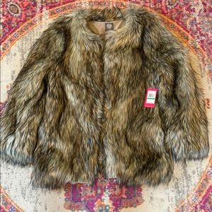 NWT Vince Camuto Faux Fur Jacket